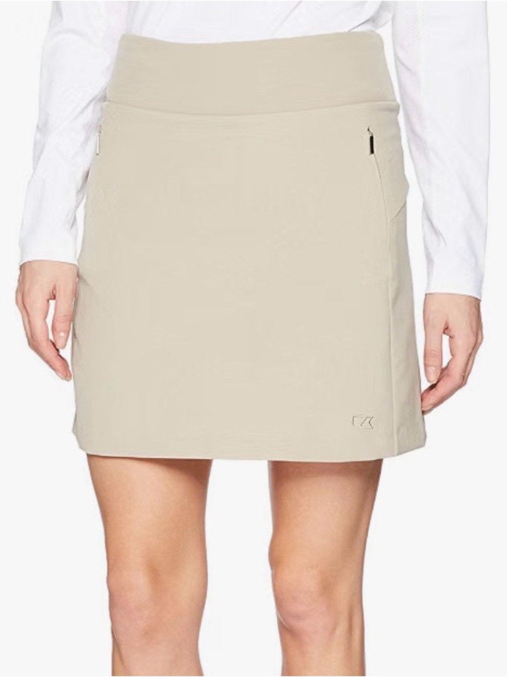 Cutter & Buck Khaki Pull-On Golf Skort